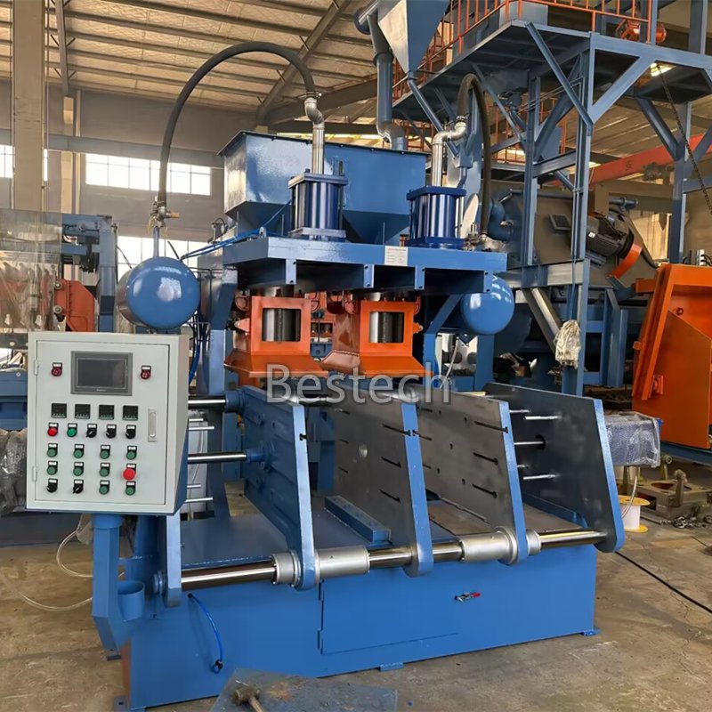 hot box core shooting machine is a specialized piece of equipment used in the foundry industry to create sand cores for casting. The "hot box" process is a chemical method where a mixture of sand and a heat-activated binder is shot into a core box, which is then heated to cure the binder and produce a rigid sand core.