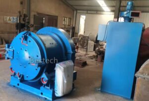 A drum type shot blasting machine cleans and prepares small to medium-sized parts by blasting abrasive materials at high speeds. Components rotate inside a cylindrical drum, ensuring consistent exposure and thorough cleaning on all sides. This machine is ideal for batch processing, providing an efficient solution for high-volume operations.