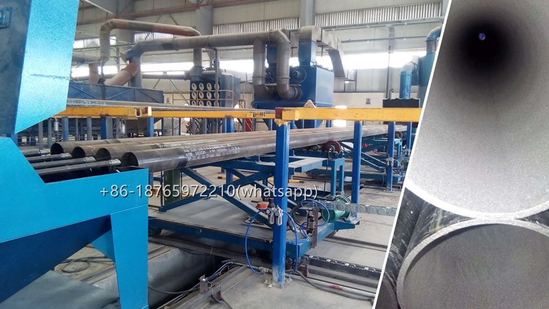 Pipe inner wall shot blasting machine is a special equipment for cleaning the inner wall of pipe designed to meet the specific technological requirements of users.