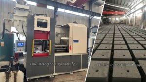 Flaskless molding machines are designed to produce molds without the use of flasks. Instead, a frame or mold box is used to hold the sand.