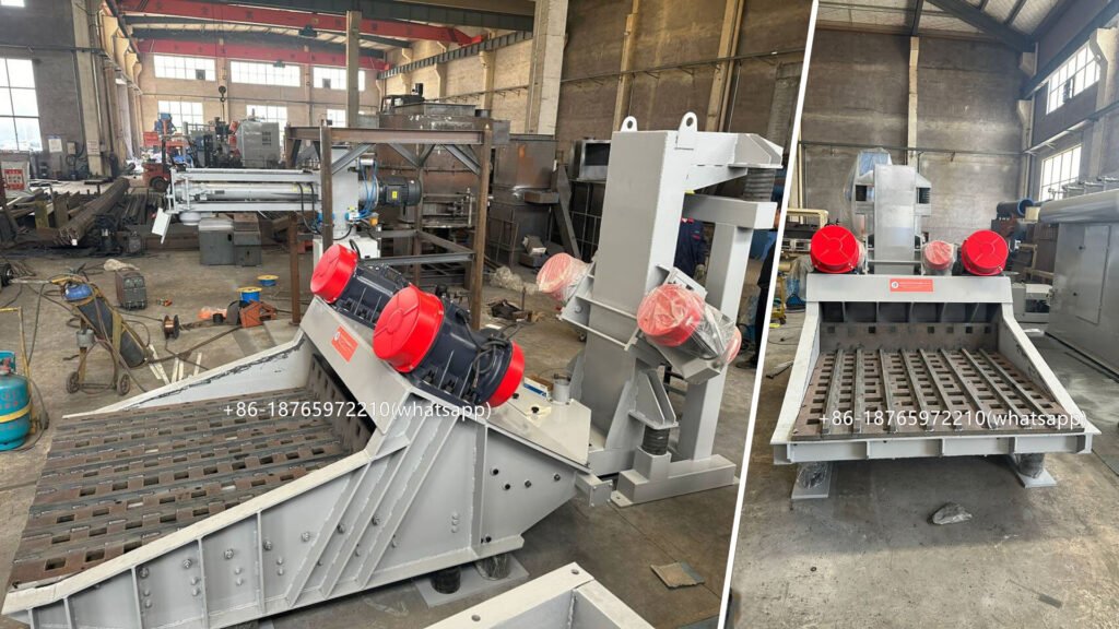 The shakeout deck is a key part of the sand reclamation process. It’s typically used right after the casting has cooled and is removed from the mold, especially in a resin-bonded sand molding process. The purpose of the shakeout deck is to help remove the sand from the casting and to begin breaking down the mold so that the sand can be separated from any metal castings, core remnants, or other debris.