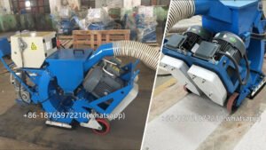 Concrete shot blaster is a kind of shot blasting machine for concrete floors, steel plates.