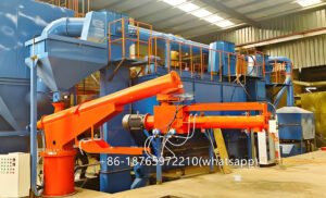 A resin sand reclamation line is a system used in foundries to reclaim and reuse resin-bonded sand from used molds and cores. These systems are essential for reducing material costs and minimizing environmental impact by recycling the sand used in metal casting.