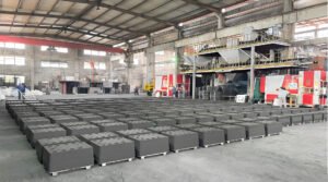 Flaskless Green Sand Molding Machine is a highly efficient and automated molding system used in foundries for the production of high-quality sand molds without the use of traditional flasks. Designed to streamline the molding process, this machine improves productivity, consistency, and overall casting quality, especially in high-volume production environments.