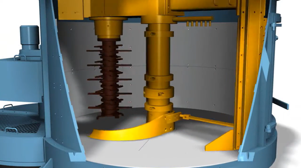 A green sand mixer is a machine used in metal casting foundries to prepare and condition green sand—a mixture of sand, clay (usually bentonite), water, and sometimes other additives—for use in mold making.