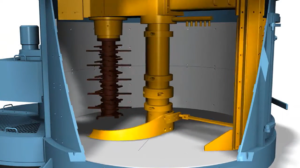 A green sand mixer is a machine used in metal casting foundries to prepare and condition green sand—a mixture of sand, clay (usually bentonite), water, and sometimes other additives—for use in mold making.