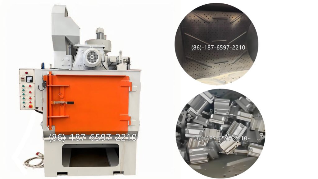 Tumble shot blasting machine is used for cleaning, descaling, deburring, or surface preparation of small to medium-sized workpieces. Common parts include castings, forgings, automotive components, and hardware.