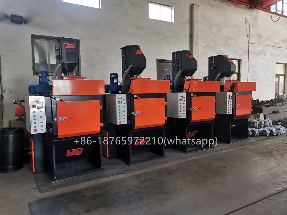 Tumble shot blast machine is ideal for small to medium-sized components that can roll freely during blasting — such as castings, forgings, fasteners, gears, and valves.