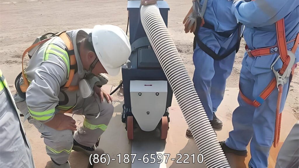 floor shot blasting machine is a surface preparation equipment used to clean, roughen, and strengthen concrete or steel floors. It works by accelerating steel shots at high speed and impacting them onto the surface, removing contaminants and creating a uniform texture in a fully mechanical and dust-free process.