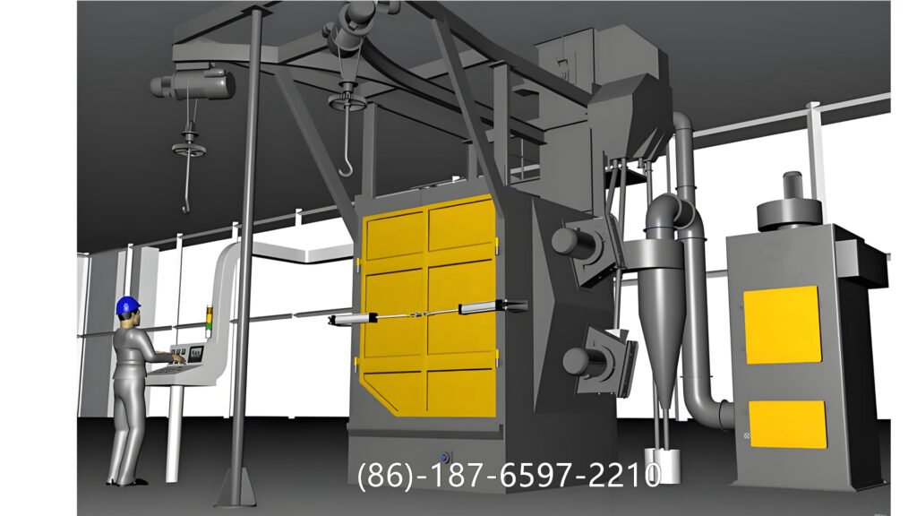 hanger shot blasting machine is a versatile, automatic cleaning system that provides high-quality surface treatment while saving time and improving workshop productivity.