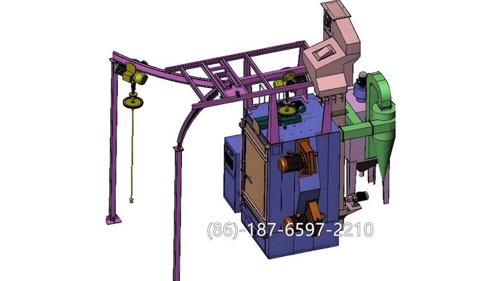 hanger shot blasting machine is a type of surface treatment equipment used to clean, strengthen, or polish metal workpieces by blasting them with a high-speed stream of abrasive materials (usually steel shot or grit). It’s one of the most common machines in foundries, automotive, construction, and metal fabrication workshops for removing rust, scale, paint, or sand from castings, forgings, and weldments.