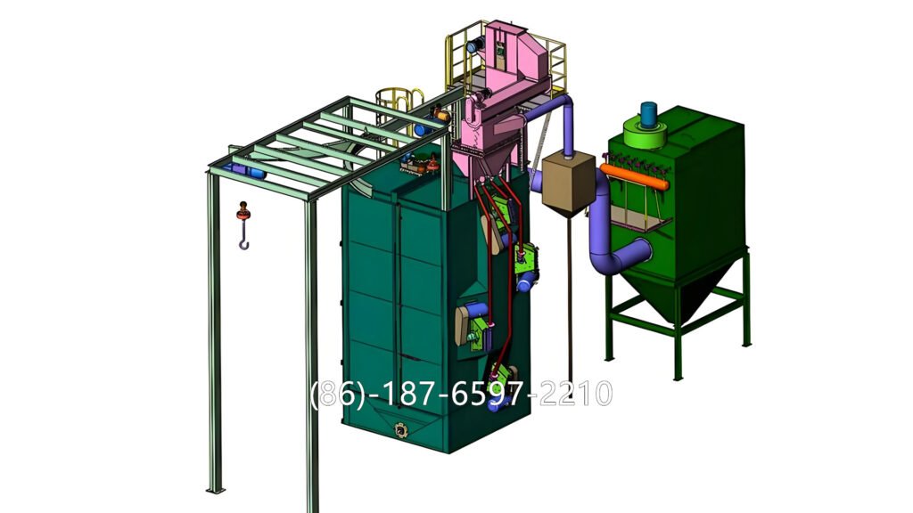 hanger shot blasting machine offers an efficient, non-destructive, and automated way to clean, strengthen, and prepare metal surfaces — ensuring high-quality results and longer coating or paint adhesion.