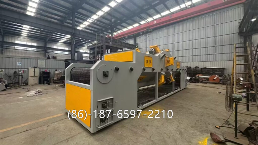 Wire mesh belt shot blasting machine is a continuous surface treatment machine that uses a wire mesh conveyor belt to carry parts through a blasting chamber. High-speed turbines throw steel shots to clean, descale, deburr, or strengthen the workpieces.