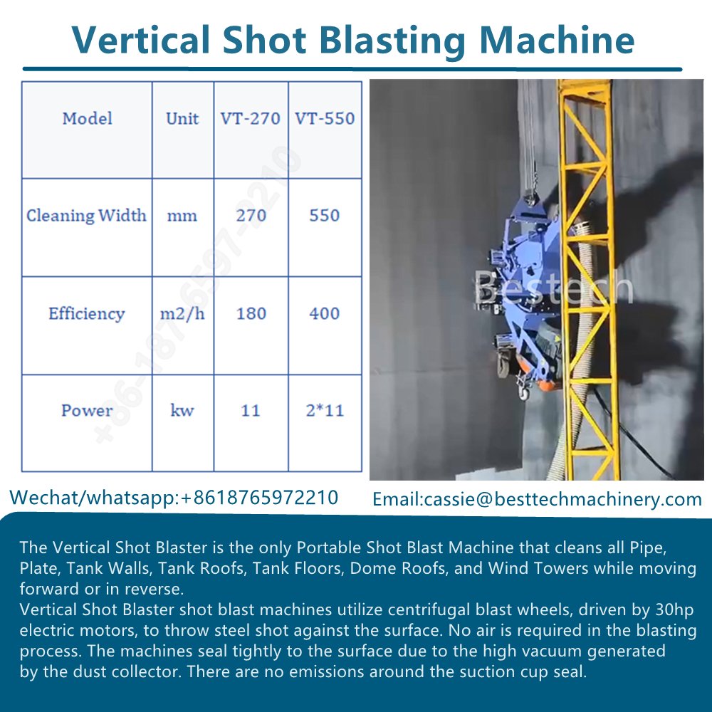 Mobile Vertical Shot Blasting Machine is engineered to transition seamlessly between steel and concrete surface preparation. It brings shop-floor precision directly to the job site, eliminating the need for bulky, stationary setups.