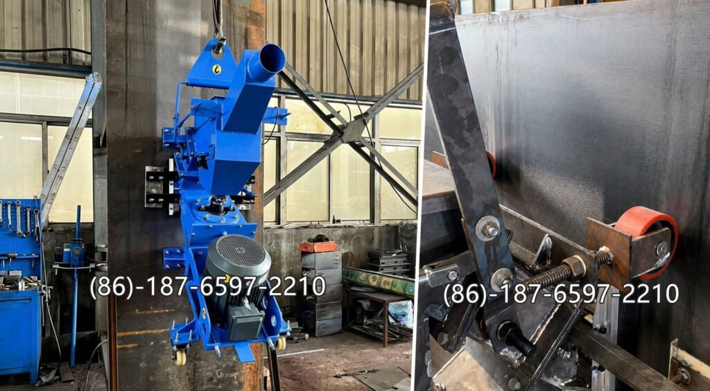 Movable Vertical Shot Blasting Machine brings industrial-grade cleaning directly to your project site. Designed for vertical surfaces and large-scale flat steel, this portable solution eliminates the need for expensive transport and massive blast rooms.