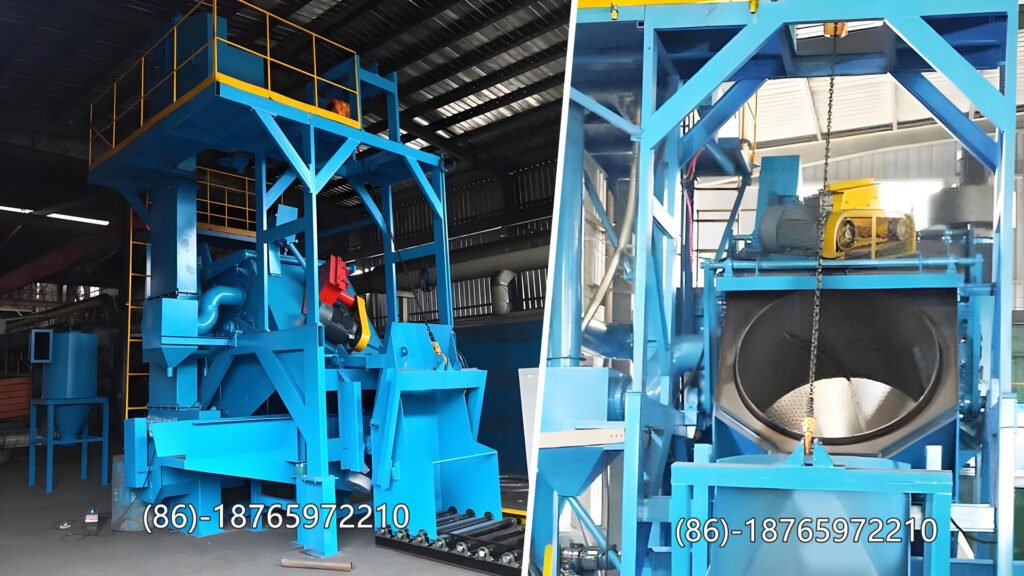Tilting Drum Shot Blasting Machine is engineered for high-volume efficiency. By combining a 360° tumbling action with an automated tilting discharge, it ensures every part—no matter how complex—receives a uniform, professional finish without the manual labor.