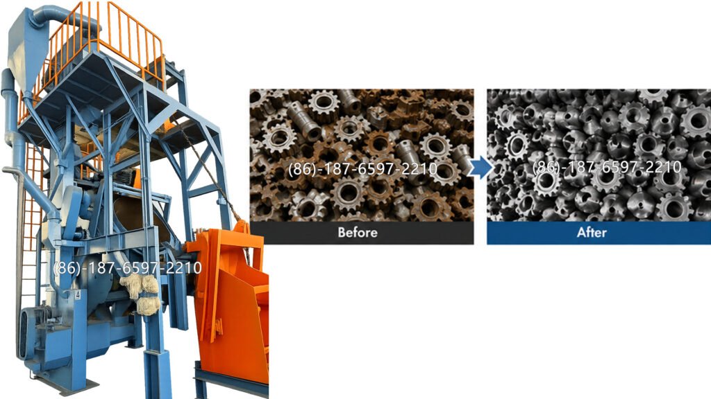 Tilting Drum Shot Blasting Machine is engineered for high-volume efficiency. By combining a 360° tumbling action with an automated tilting discharge, it ensures every part—no matter how complex—receives a uniform, professional finish without the manual labor.