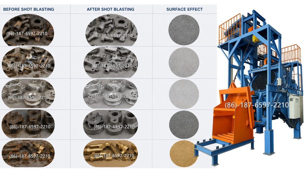 High-Efficiency Rotary Drum Shot Blasting Machine is engineered to solve the consistency problem. The unique tumbling action ensures that every part—no matter how complex the geometry—receives 100% uniform exposure to the blast stream.