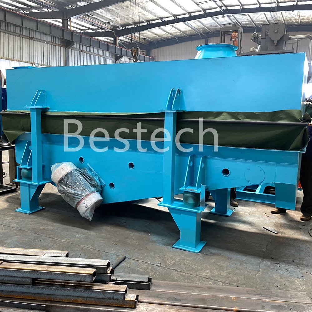 Boiling Cooling Bed System, also known as a Fluidized Sand Cooler, is a specialized cooling device designed to reduce the temperature of reclaimed molding sand before it enters the mixing process.