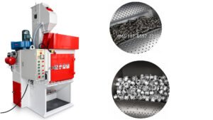 Q324 Tumble Shot Blasting Machine is one of the most widely used batch-type cleaning systems for small and medium-sized metal components.