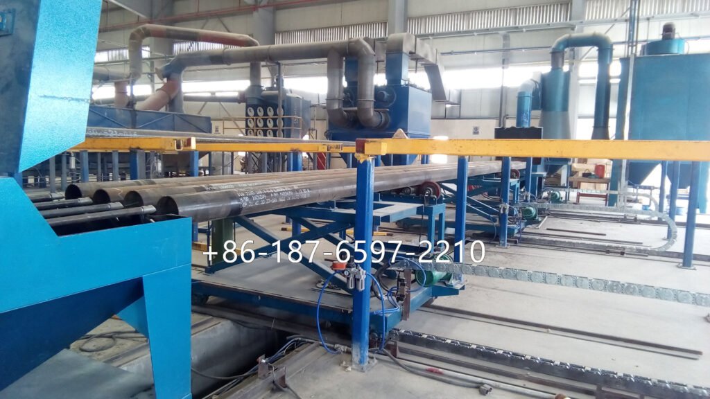 Steel Pipe Inner Wall Shot Blasting Machine is specialized equipment designed to blast the inside surface of cylindrical steel pipes.