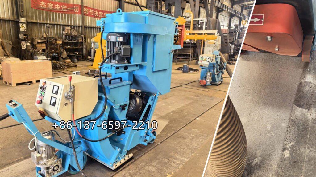 compact floor shot blasting machine offers a mechanical solution for preparing horizontal concrete surfaces. It uses a high-speed centrifugal wheel to propel steel shot onto the floor. The impact removes suitable coatings and surface contaminants while creating a controlled surface profile for subsequent treatment.