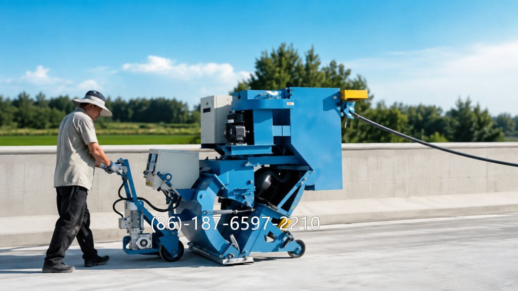 compact floor shot blasting machine is a mechanical surface preparation unit designed to propel steel abrasive onto a horizontal work surface using a centrifugal blasting wheel.