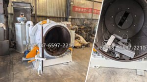 rotary drum shot blasting machine is a batch-type surface treatment system. Metal workpieces are loaded into a rotating drum or barrel, where controlled tumbling exposes different surfaces to high-speed abrasive particles thrown by a centrifugal blast wheel.
