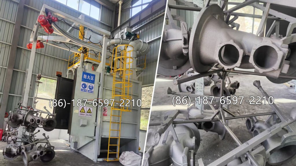 Hook Shot Blasting Machine is an abrasive blasting system designed for cleaning and surface preparation of metal components suspended from one or more hooks.